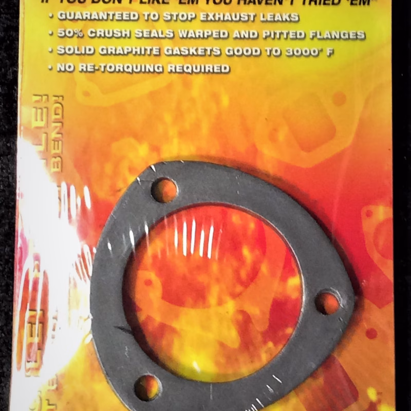 GS30133 REMFLEX Compressed Graphite 3" Collector Gaskets 1 pr