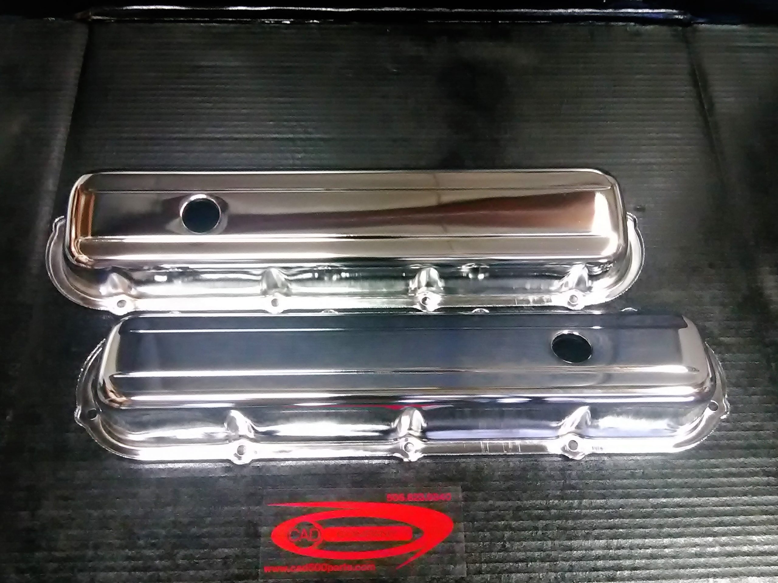 Speedway Motors Chrome Valve Covers For Cadillac 472/500 V8 Engines – Steel