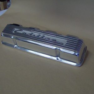 kVT91102 Polished Cadillac Script Valve Covers 331/365/390/429