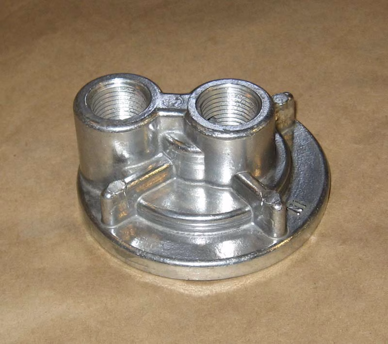 OS63012 Oil Filter Adapter  Lines Exit Straight